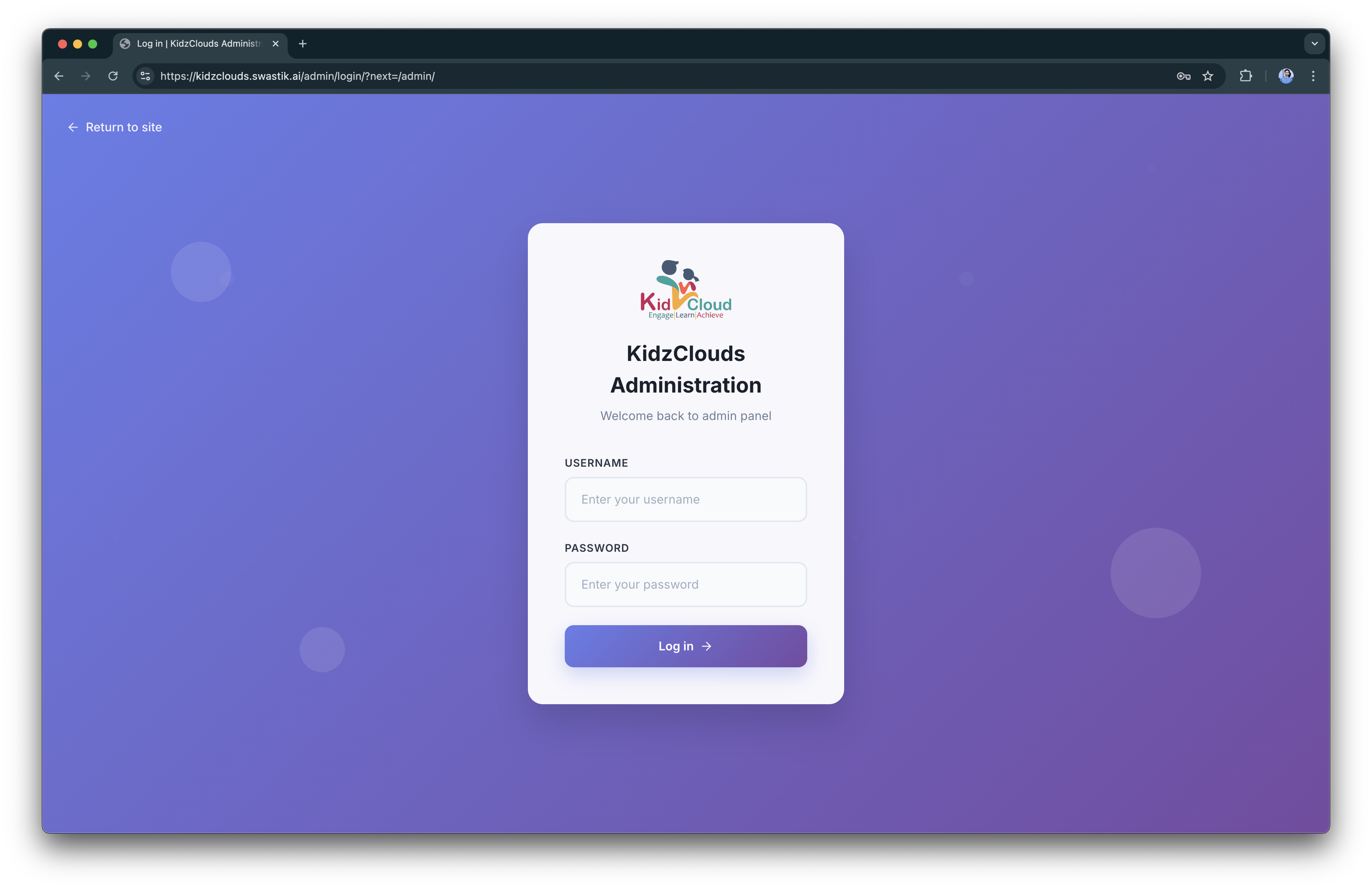 KidzCloud Web + Android & IOS Application