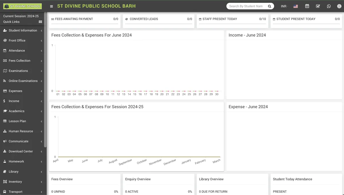 ST Divine Public School portal